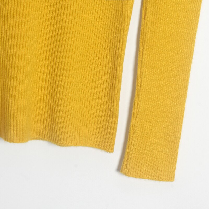 Wixra Hoge Stretch Truien Coltrui Truien Zachte Trekt Heldere Kleur Basic Slim-Fit Strakke Jumper Herfst Winter