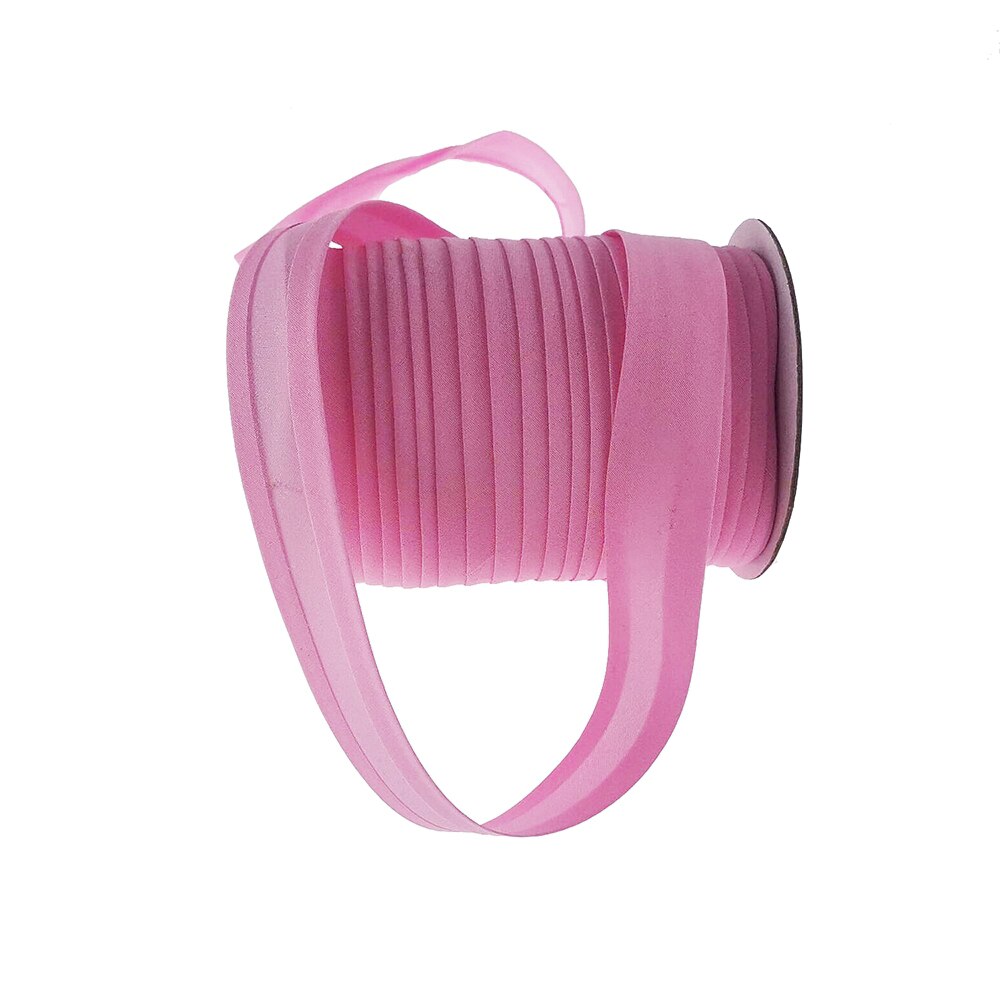 Poliéster/algodón 1 "25mm T/C cinta al polarización vinculante cinta de una sola pliegue Color sólido para costura y recorte de prendas DIY 50 yardas/rollo