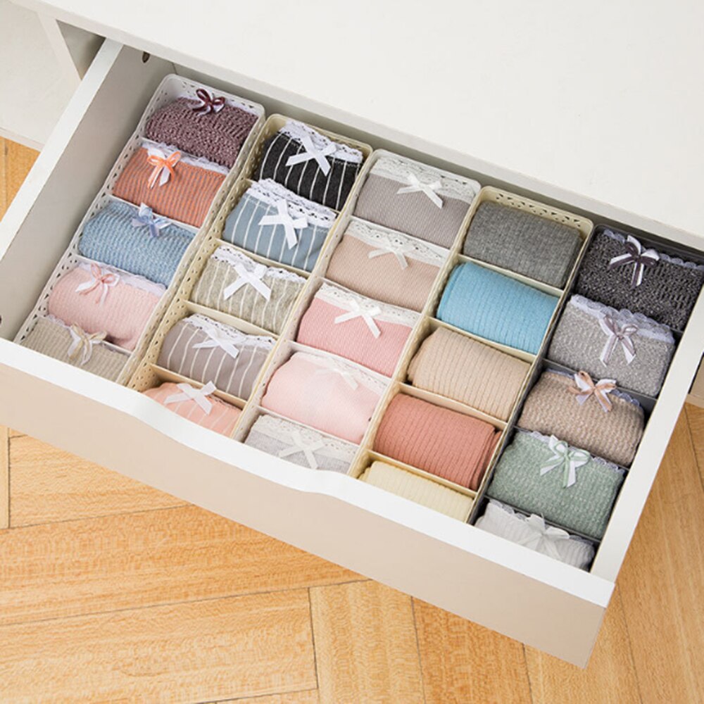 Sok Lade Organizer Divider Inklapbare Closet Kabinet Organizer Ondergoed Opbergdozen Voor Opslaan Sokken Zakdoeken Banden