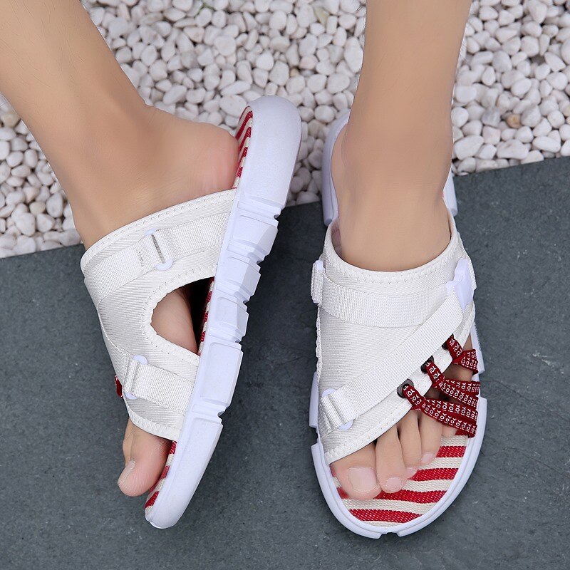 X Männer Hausschuhe Sommer Korea Stil Strand Dienstprogramm lässig Schuhe Stoff Licht Komfortable Espadrilles Männer kippen-Flops