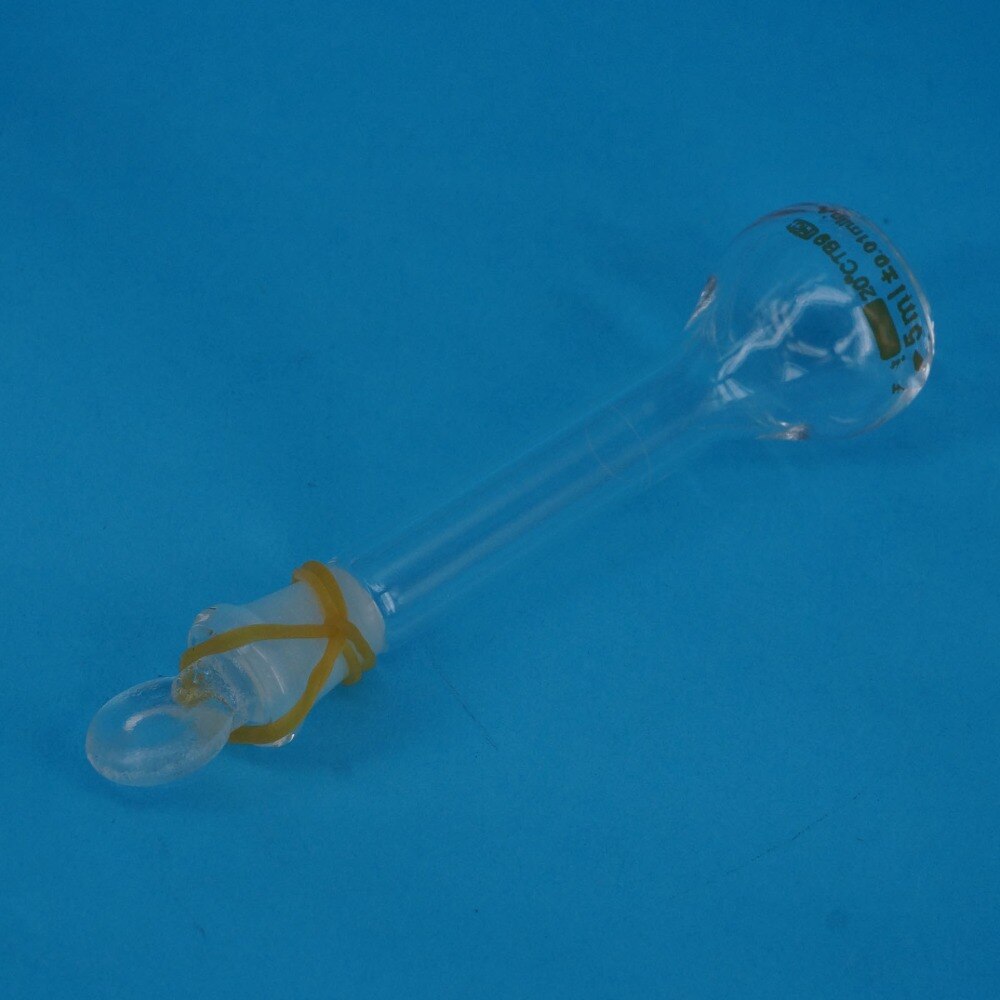 5ML Lab Volumetric Flask Class A G3.3 Borosilicate Glass With Stopper White