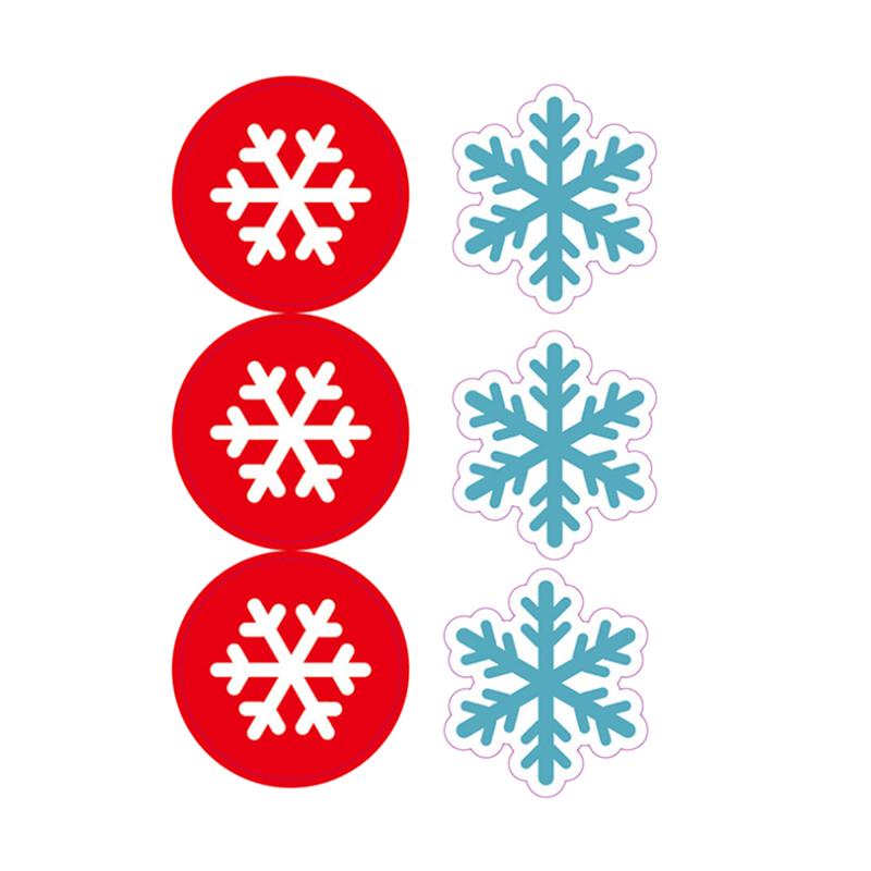 100 Stuks Sticker Verwijderbare Lijm Decoratieve Novel Kerst Creatieve Etiket Plakken Sticker Decals Voor Banket Bruiloft
