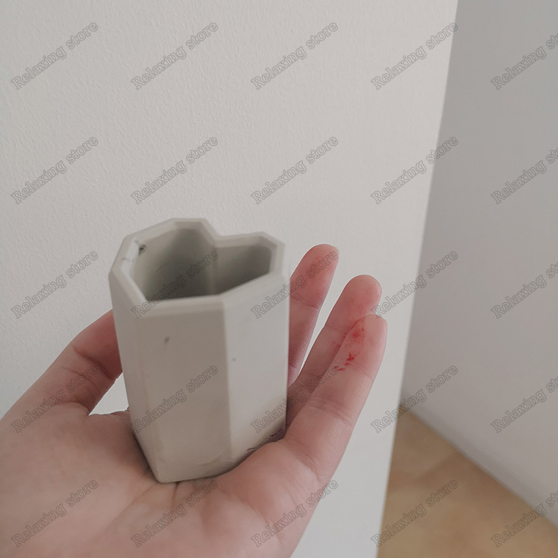 Ronde Mini Pot Beton Silicone Mold Vierkante Pen Container Kaarshouder Gips Gips Mal Potlood Vaas Cement Klei Mallen