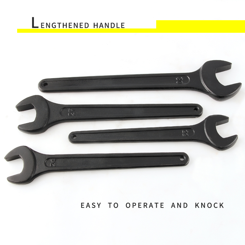 Heavy Duty Single Steeksleutel Zwart Spanner 14mm 16mm 17mm 18mm 19mm 21mm 22mm 24mm 27mm 30mm 32mm 36mm 41mm 46mm 50mm
