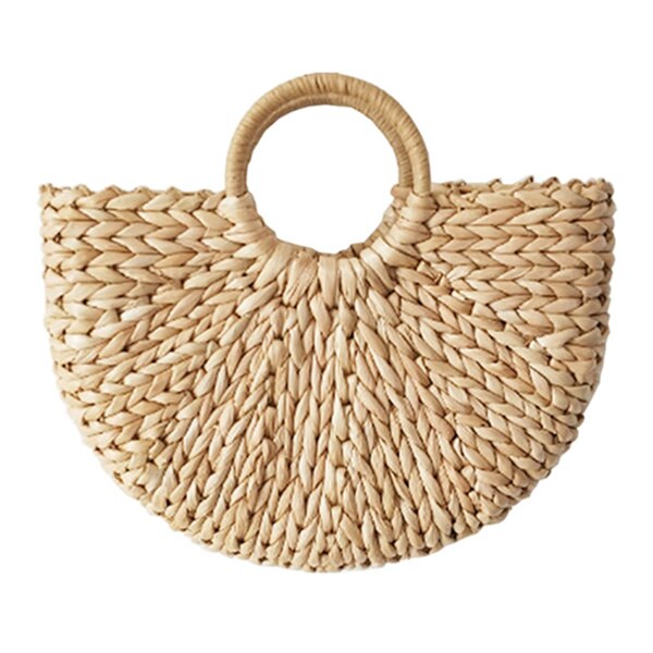 Vintage Strozak Ronde Rotan Zakken Handgemaakte Zomer Zakken Geweven Strand Dames Cirkel Schoudertas Bohemen Meisjes Reizen Handtassen: Style 4-Big