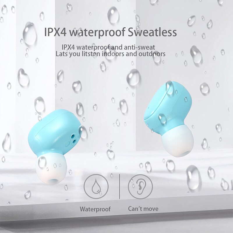 A6 TWS Wireless Bluetooth Earphone Waterproof Sports Stereo Earbud In-Ear Headset With Mic Charging Box For Xiaomi iphone huawei