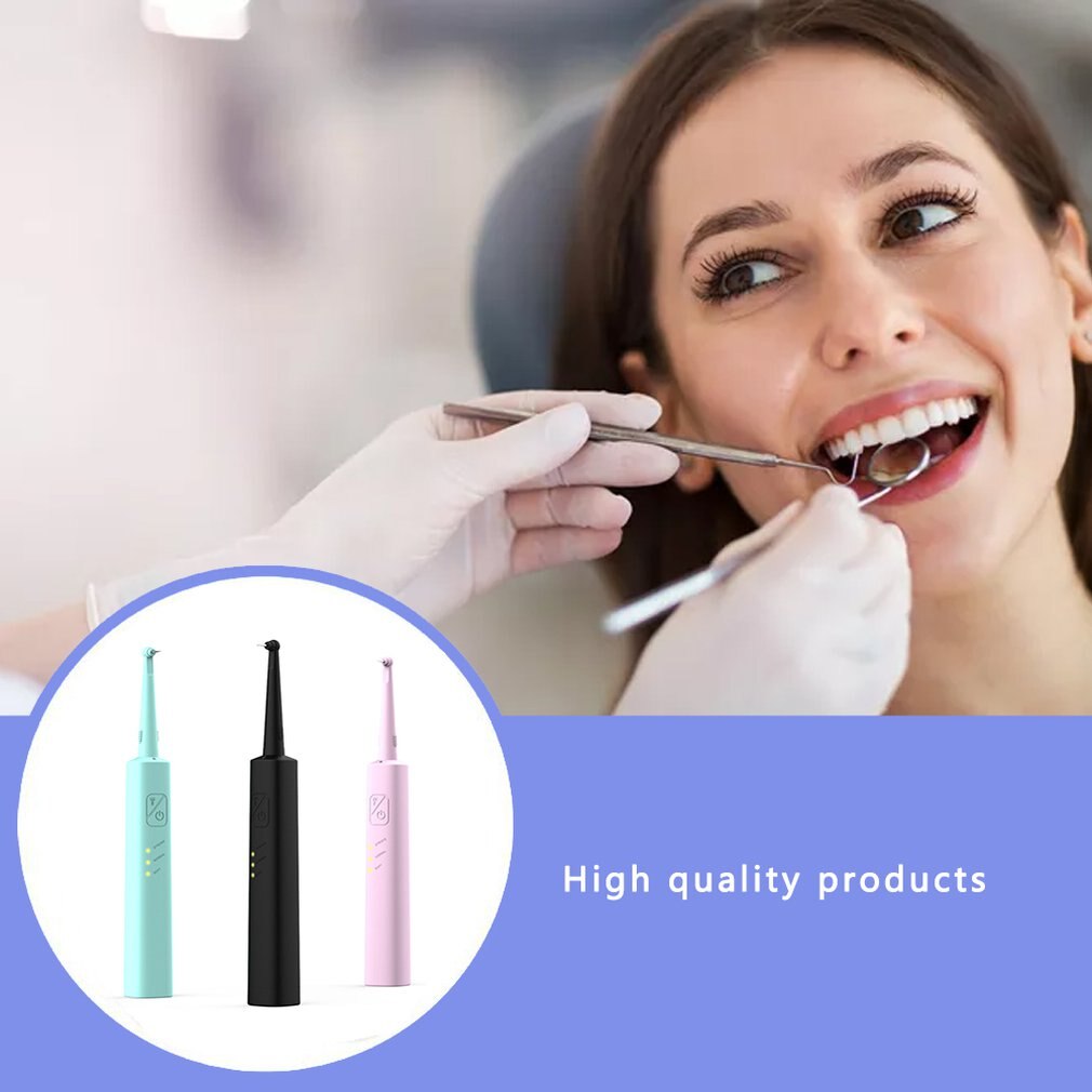 Portable Electric Shock Tooth Cleaner Plaque Remover Home Care Teeth Essential