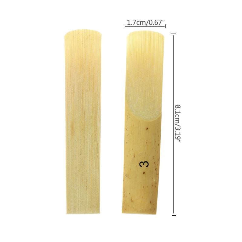 10pcs Bb Tenor Saxofoon Rieten Sterkte 2 2.5 3 Sax Houtblazers Instrument Onderdelen 27RD