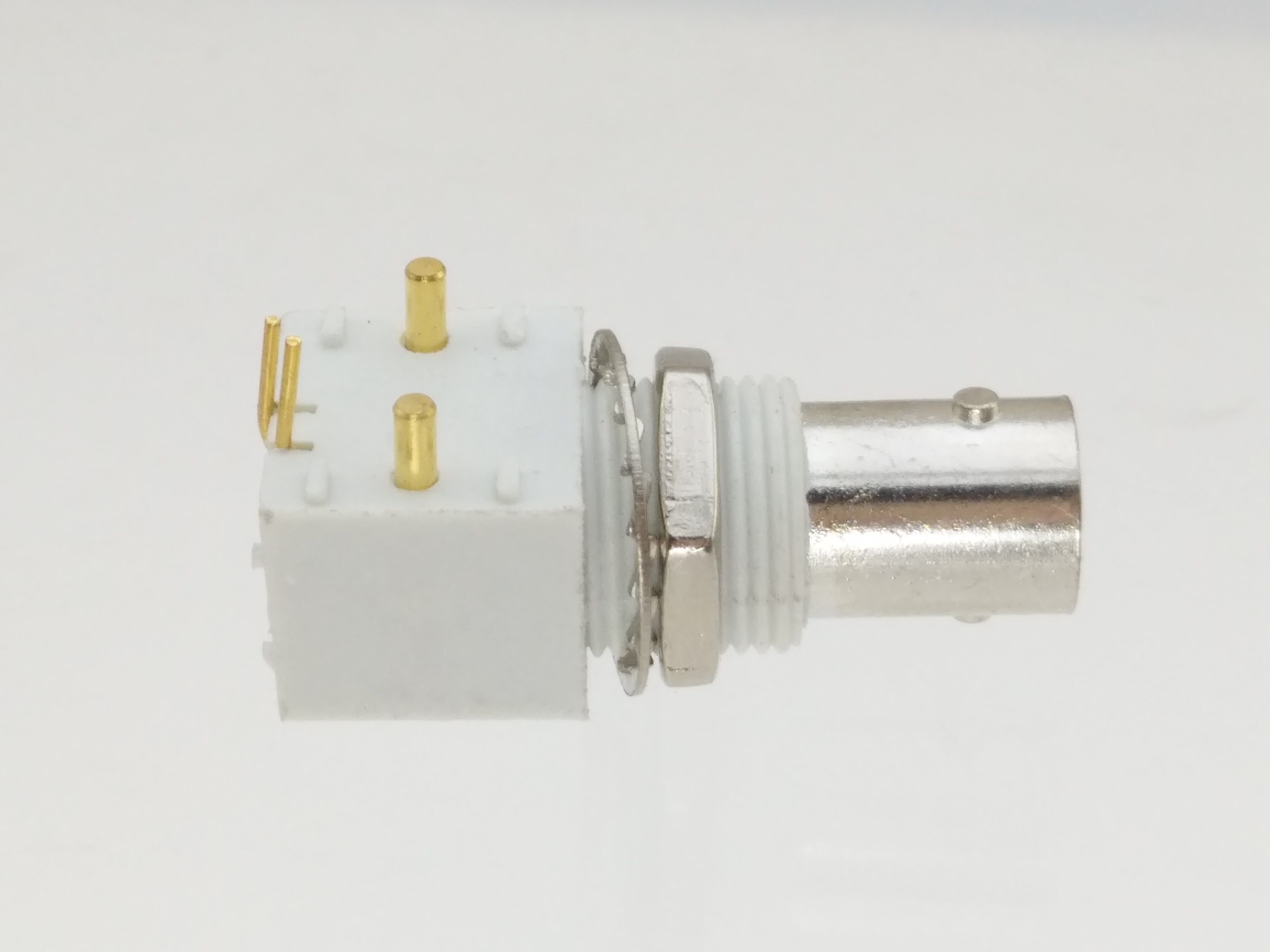 Connector Bnc Vrouwelijke Schot Haakse Solder Pcb Mount Plastic