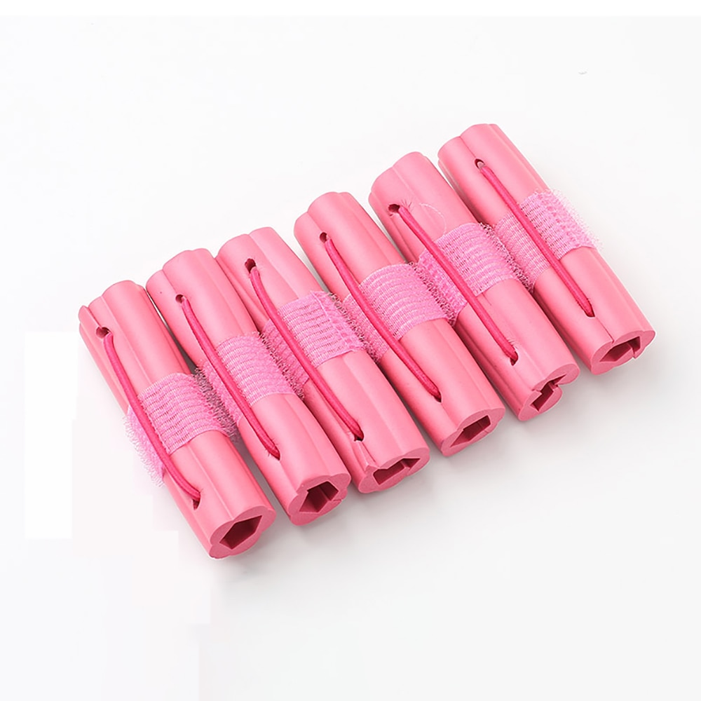 6 Stuks Diy Bloemen Maken Curlers Zelfklevende Krullend Haar Artefact Spons Curler Lui Krullend Haar Niet Kwetsen haar Krulspelden