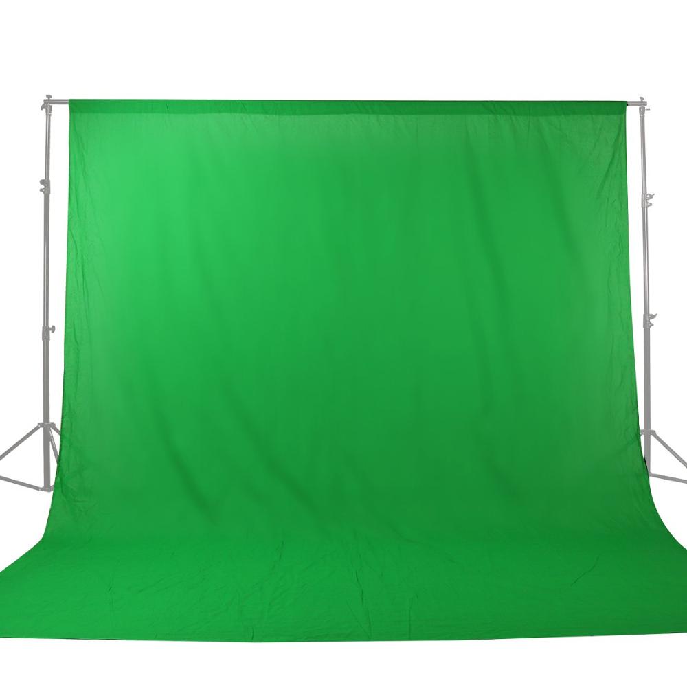 GSKAIWEN 100% Cotton Muslin Background Photography Backdrop Chromakey Green Screen For Photo Studio Green White Black Bule Gray: 2mx3m / Green