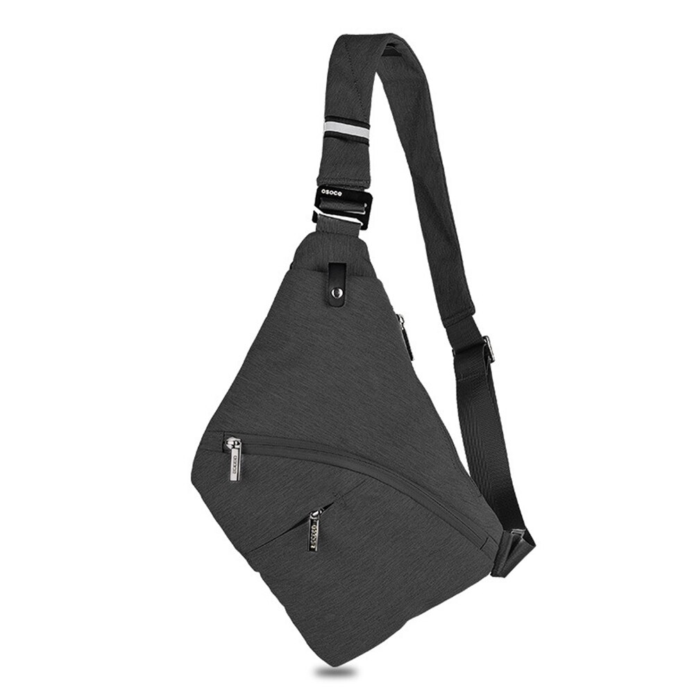 Anti Theft Chest Bag Sling Bag Male Front Body Bag Men Safety Chest Pocket Pouch Sling Shoulder Bag Male Chest Pack