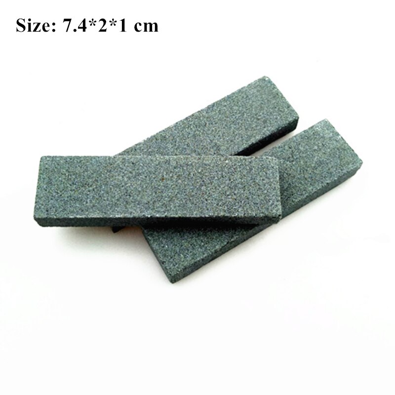 2PCS 7.4*2*1 cm hair scissors Whetstone shears millstone Barber tools Fish hook abrasive Hairdresser Scissor sharpening stone