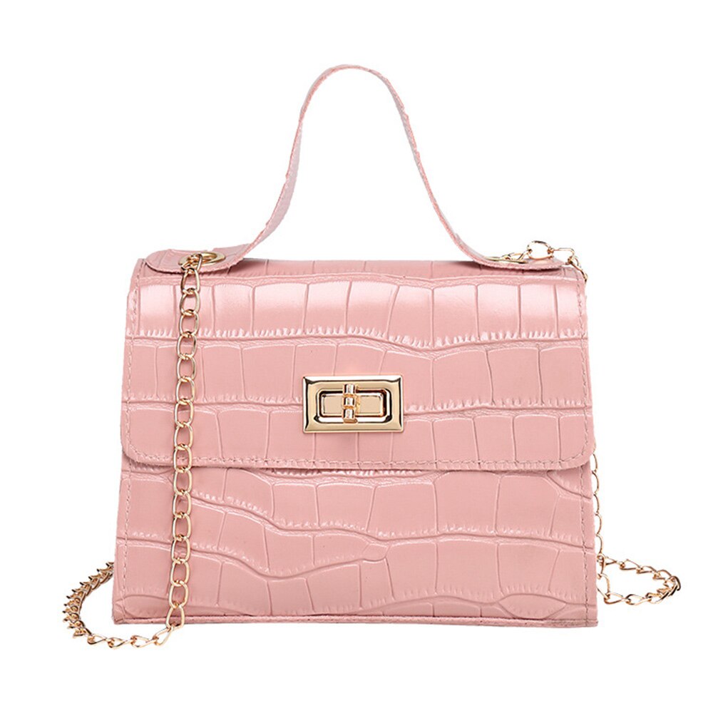 Ladies Candy colors Mini bolso cruzado pequeño para mujer, bolso con paneles Retro con solapa Pu Leather Crossbody bags: 5