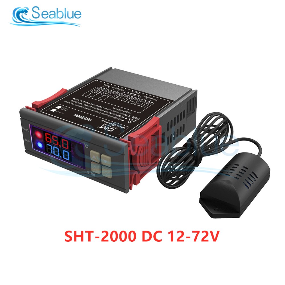 STC-3028 SHT2000 Temperatur Feuchtigkeit Regler Hause Kühlschrank Thermostat Hygrostat Thermometer Hygrometer DC 12V 24V AC 110-220V: SHT2000 DC 12-72V