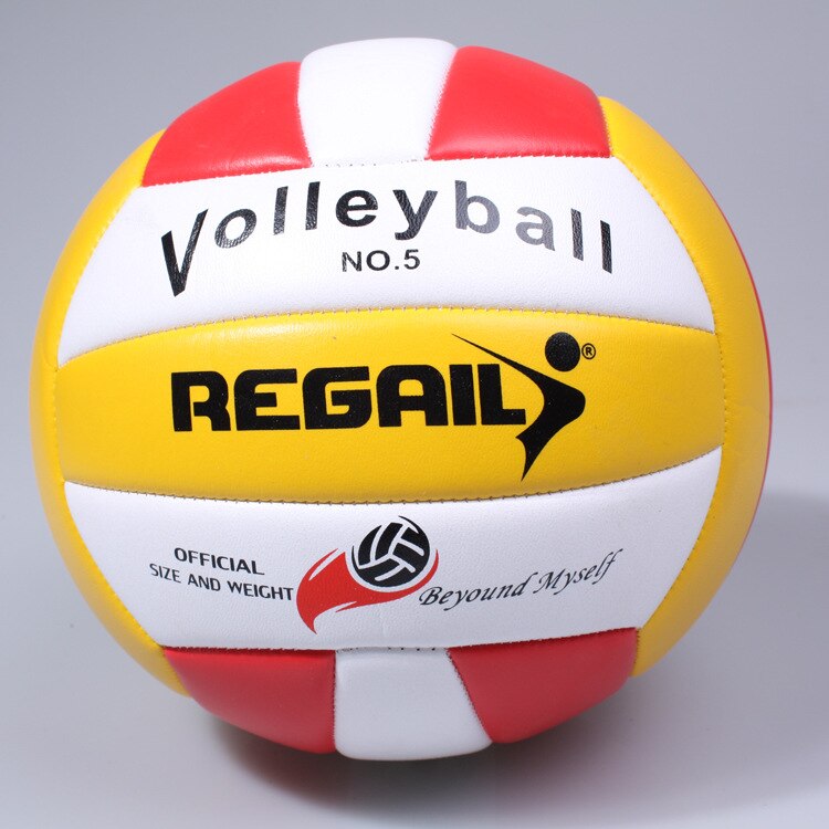 2 stykker / parti høj elastisk standardstørrelse 5#  voleyball blød match spil voleibol hold sport volleyball volleybold med pu materiale: Rød