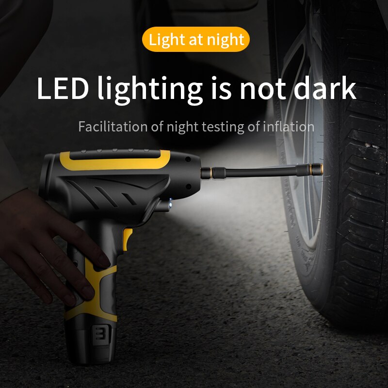 Digital LED Smart Cars Air Compressor Pump Portable Handheld Car Tire Inflator Electric Air Pump 150 PSI Repair Tool Accessories