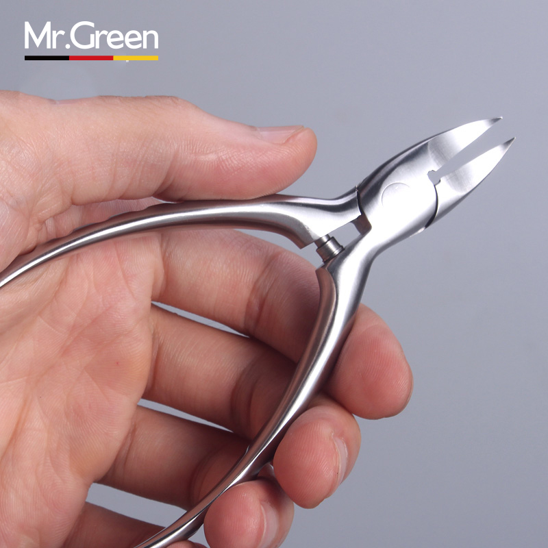 MR.GREEN Nail clipper for finger and toe Thick ingrown sharp Stainless Steel manicure Tool Trimmer Plier Scissors