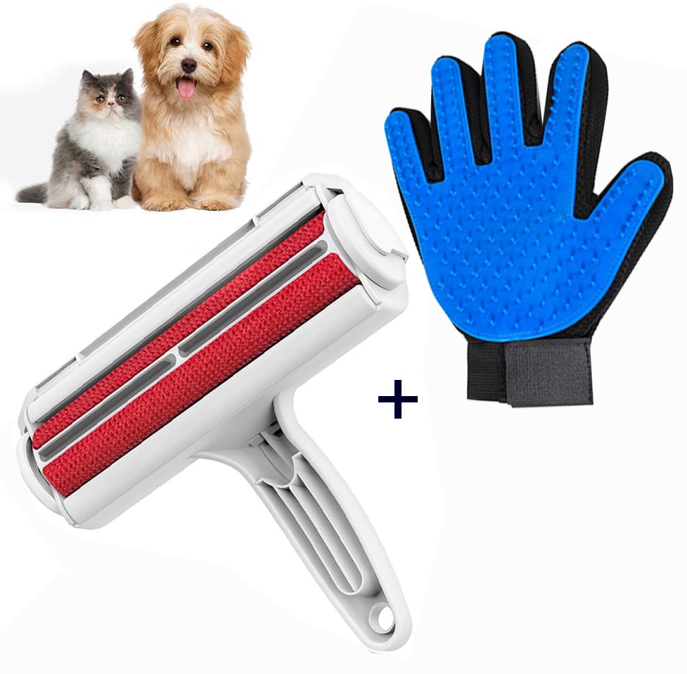 Pet Hair Remover Roller - Dog & Cat Fur Remover with Self-Cleaning Base-Efficient Animal Hair Removal Tool,Couch,Carpet,Car Seat