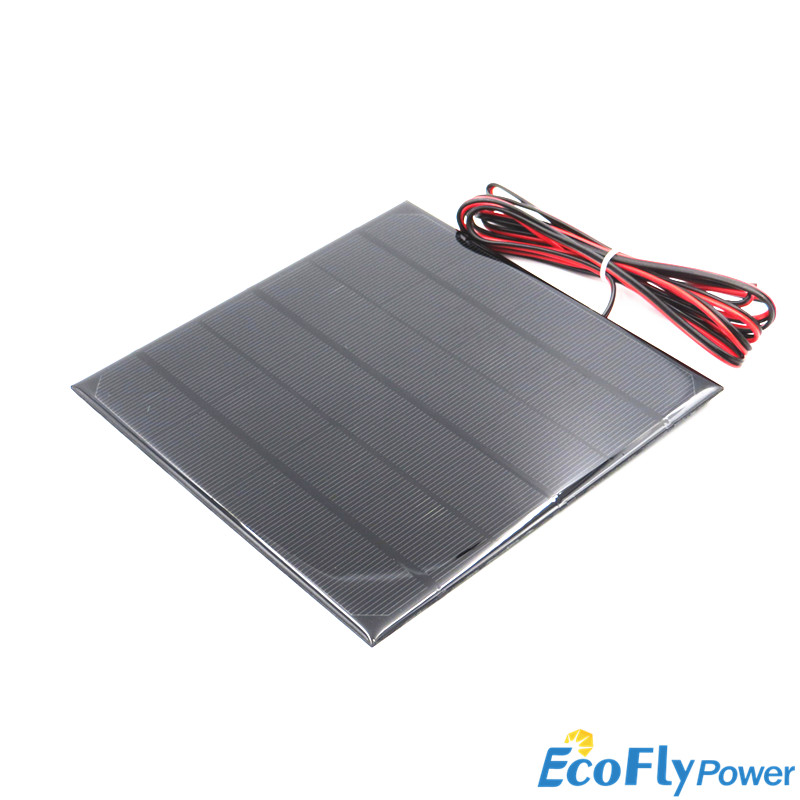 6V Zonnepaneel Met 100Cm Draad Mini Zonnestelsel Diy Voor Batterij Mobiele Telefoon Oplader 4.5W Solar