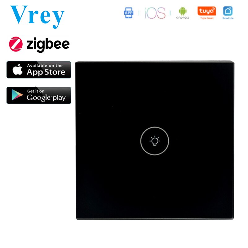 EU Zigbee Touch Switch Smart Home Switcher Light Switch Zero FireWire Control Swticher Google Home Alexa Control Voice Control