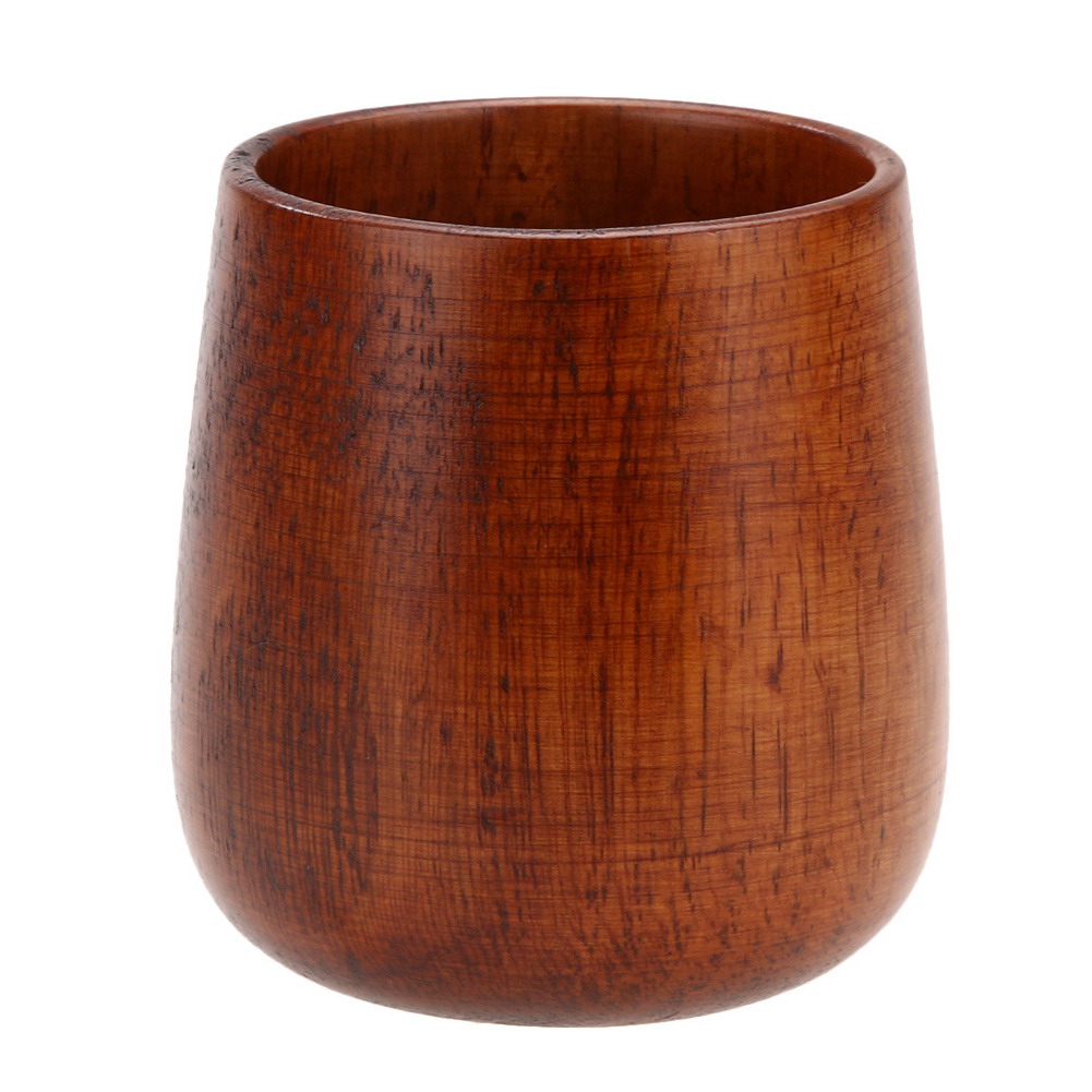 1-8 Pcs Wooden Cups Primitive Handmade Natural Spruce Wooden Cup Mug Breakfast Beer Milk Drinkware Product: ROYAL BLUE