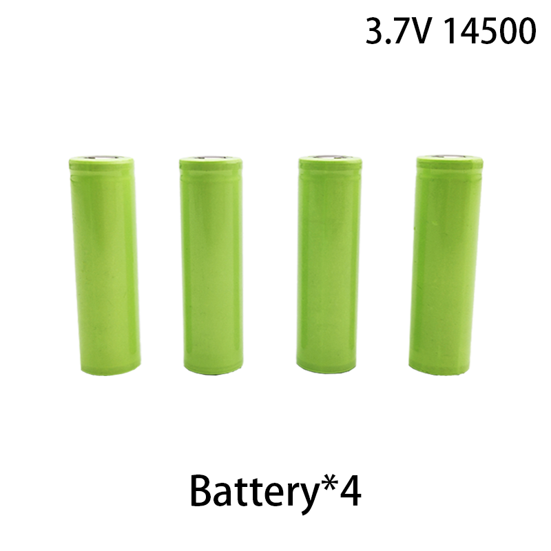 100% original high 14500 lithium battery, high-power 3.7V rechargeable battery, multifunctional and durable 500mAh: Pink