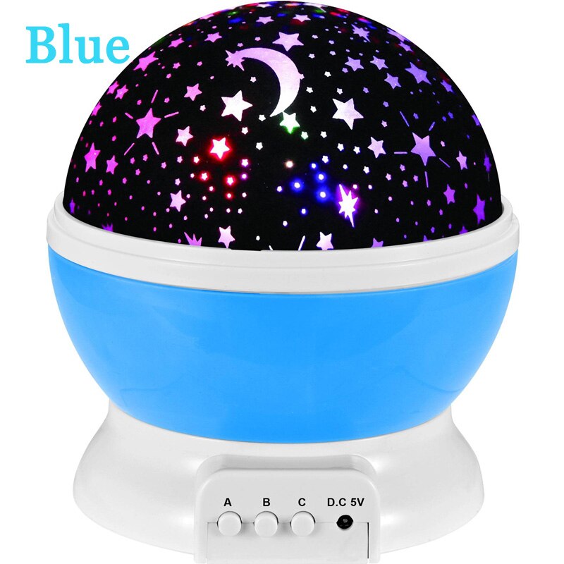 Led Luminous Toys for Children Night Light Starry Sky Projector Toys for Baby Sleeping Kids Birthday Baby Dreams Store: Blue