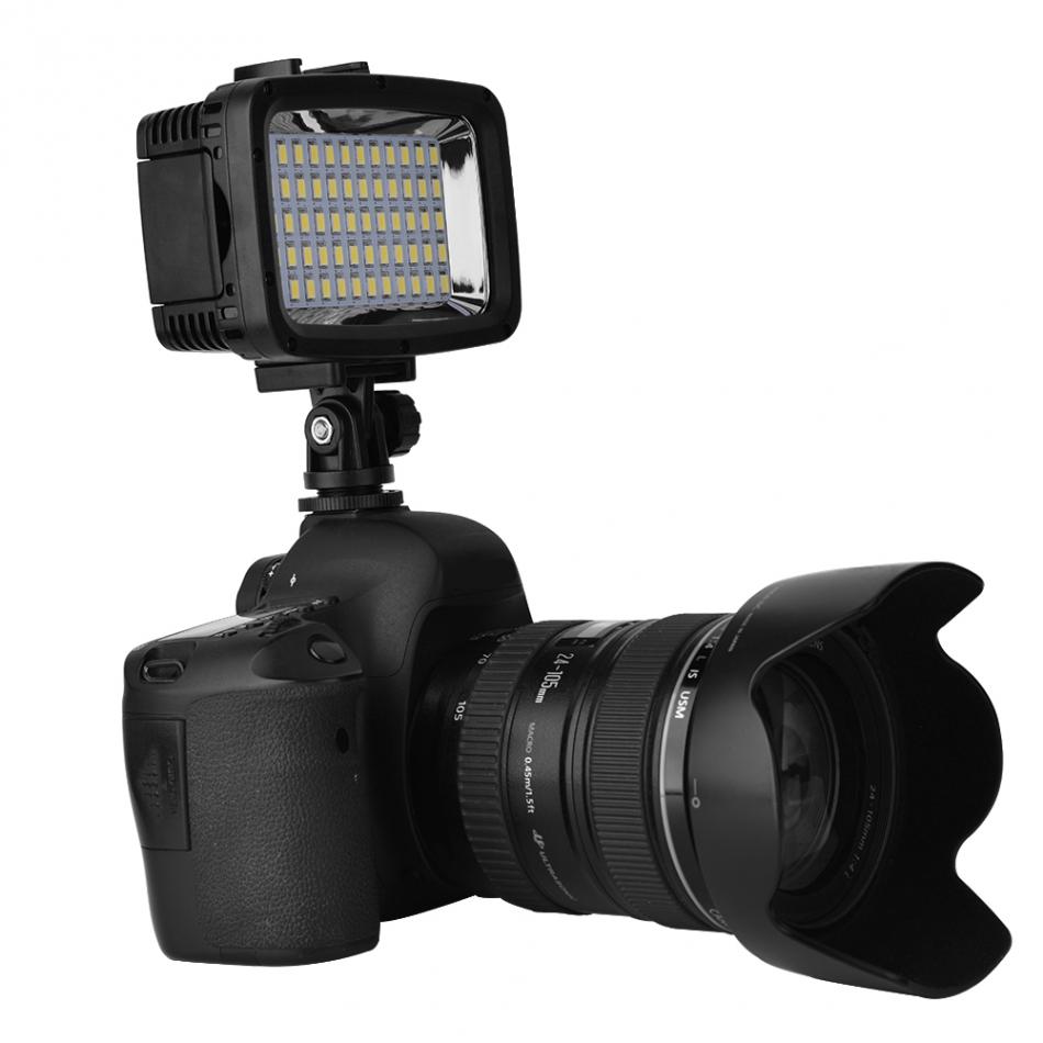 40m/130ft vattentät dykning under vattnet 60 led-lampor för videolampor för kamera och smartphone