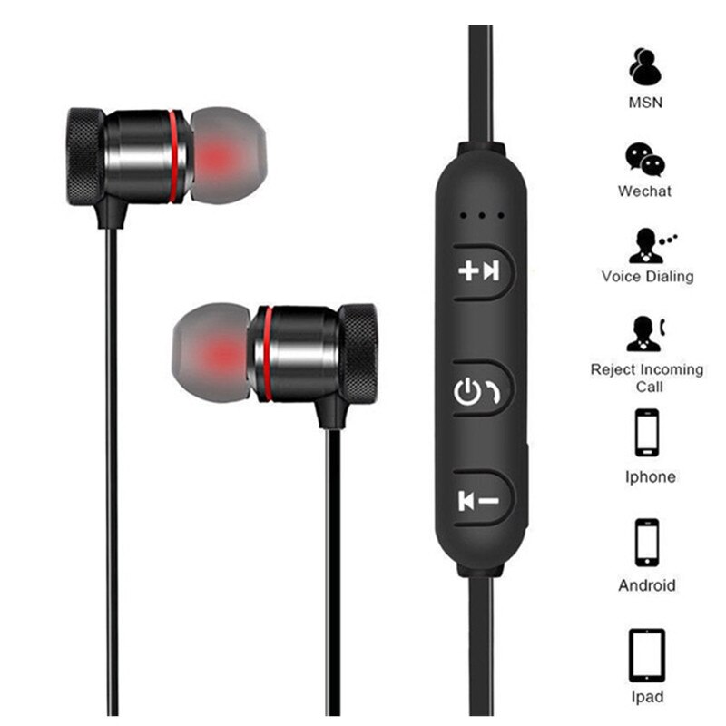 Nekband Draadloze Bluetooth Oordopjes voor Nokia 4.2 3.2 2.2X5X6X7 2.1 3.1 5.1 6.1 7.1 plus 1 2 3 5 6 8 9 Koptelefoon Hoofdtelefoon