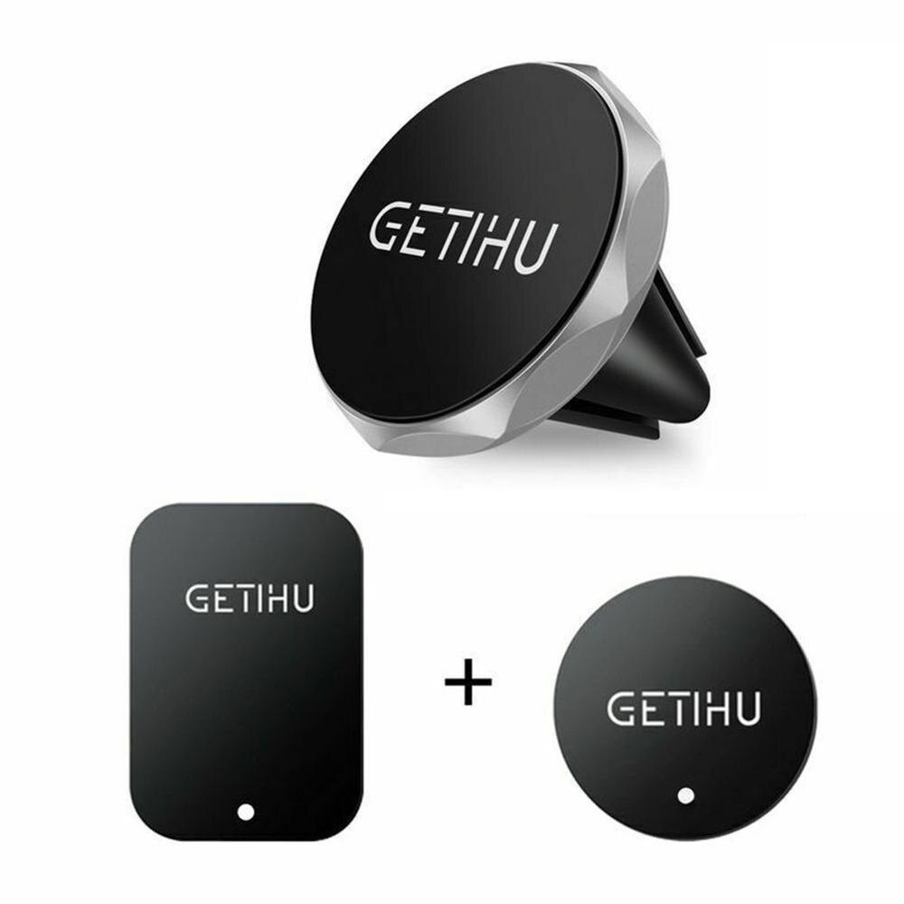 Car Phone Holder Magnetic Air Vent Mount Mobile Smartphone Y1M1 in XS Stand Max GPS Support Magnet Cell For iPhone Samsung T8Z1: silver