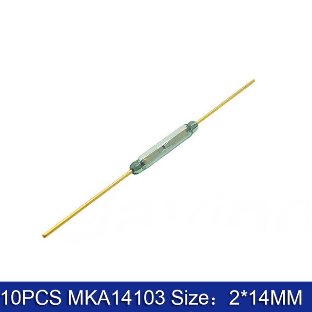 10pz N/O canna interruttore Magnetico 2*14mm Normalmente Aperto interruttore di Induzione Magnetica N/C Normalmente chiuso MKA14103 GPS-14B