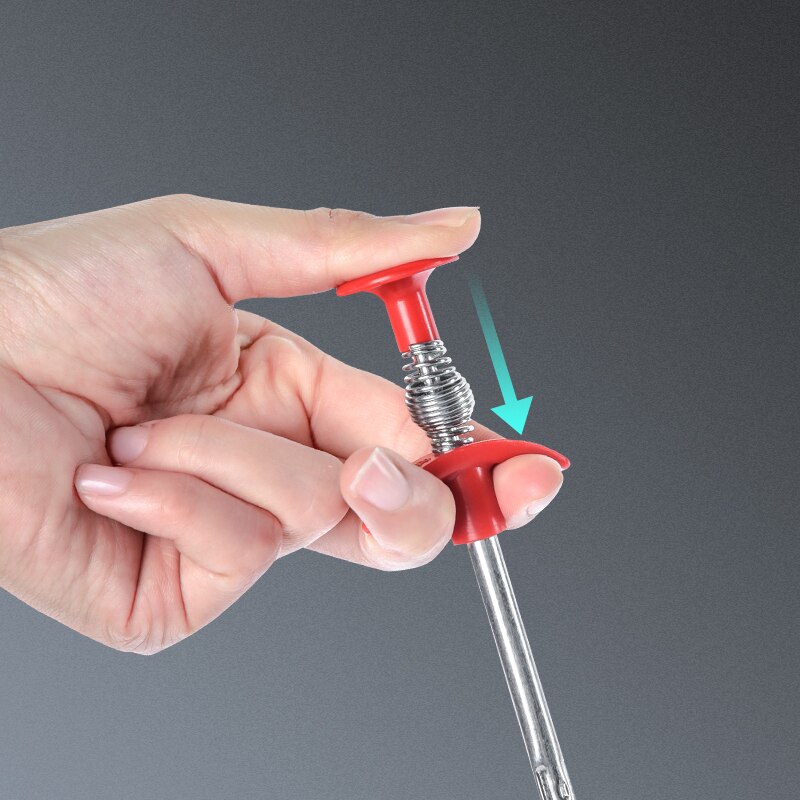 63 Inch Drain Snake Spring Tube Unblock Tool Bathroom Sewer Dredge Anti-Clogging Tool Kitchen Sink Cleaning Hook Plumbing Agent