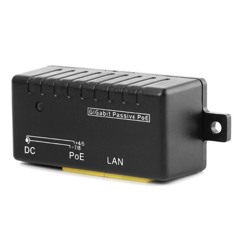 Ethernet RJ45 POE inyector divisor 1000Mbps POE inyector potencia sobre Ethernet divisor para cámara IP AP LAN red