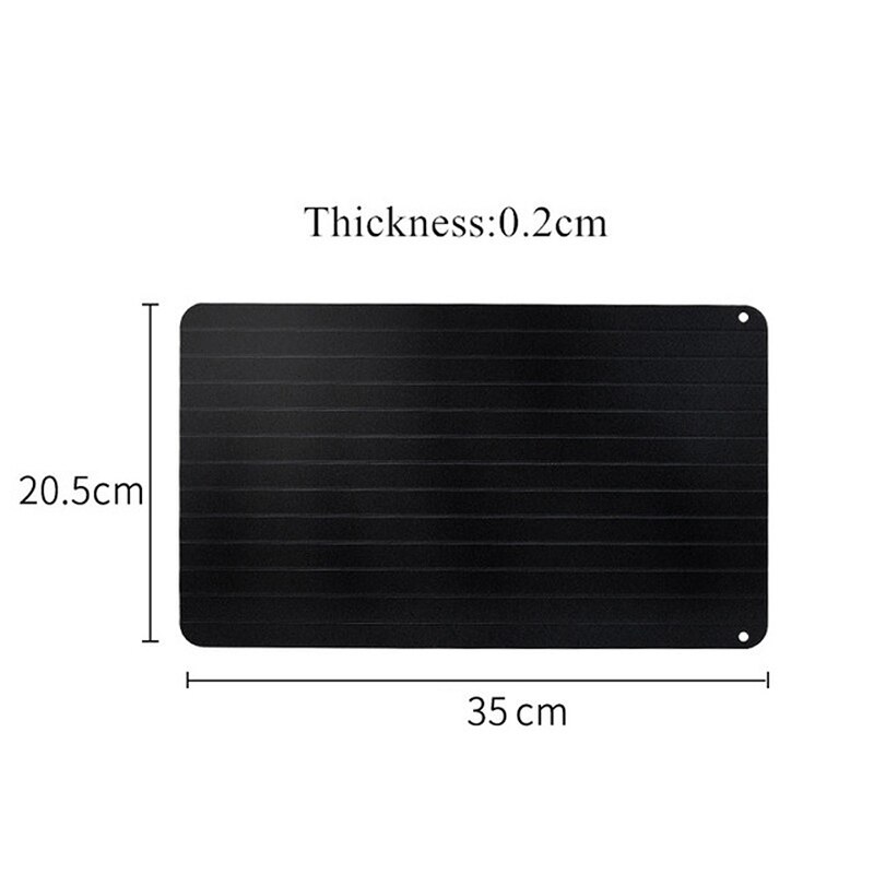 Thaw Master Fast Defrosting Tray Frozen Meat Thawing Fresh Healthy Rapid Defrost Plate Board Food Gadgets Kitchen Home Use Tools: L 0.2cm