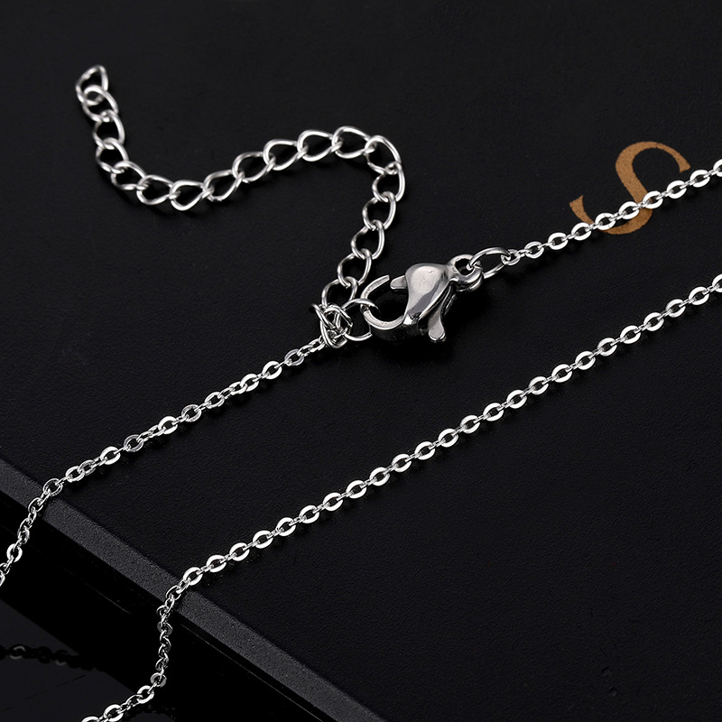 Joyería de Hip-Hop Rock para hombre y mujer, collares con colgante de hoja de afeitar con llama de acero inoxidable, joyería Punk, novedad de