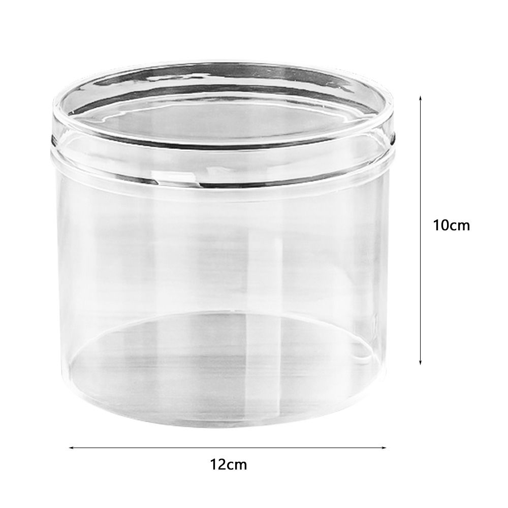 Neue Aufbewahrungsbox in mehreren Größen, rund, transparent, Kunststoffbox, staubdicht, mit Deckel, Sammelbehälter, Puppe