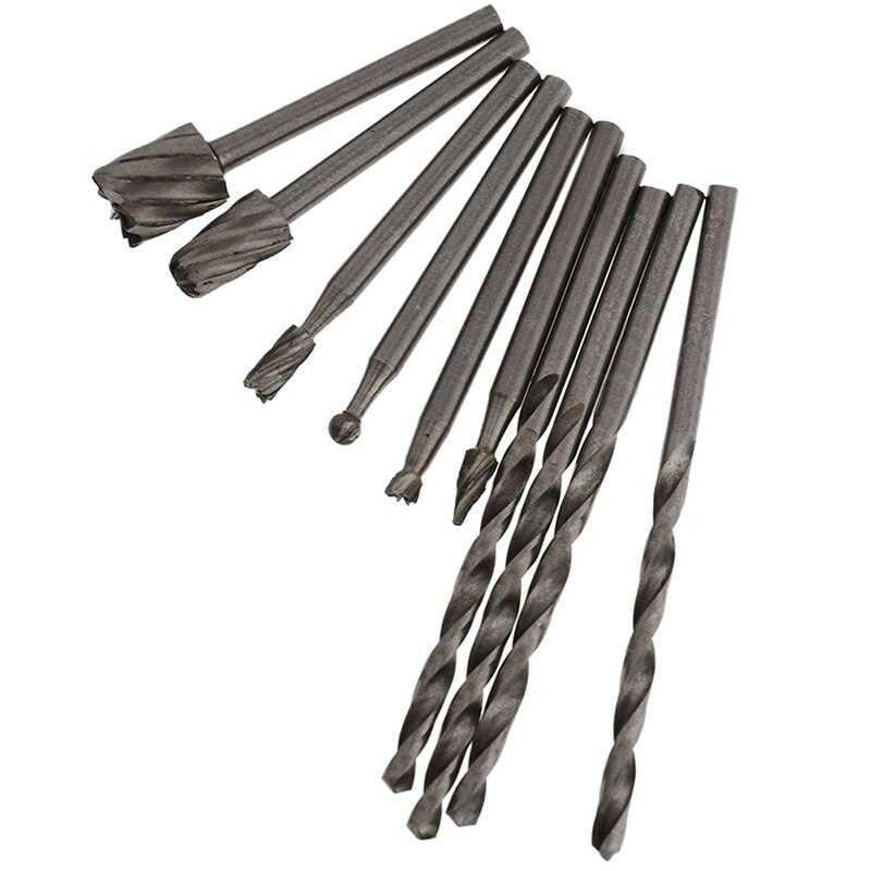 Hss fræser fræser bor sæt hårdmetal roterende grater værktøj træ sten metal rod udskæring fræser