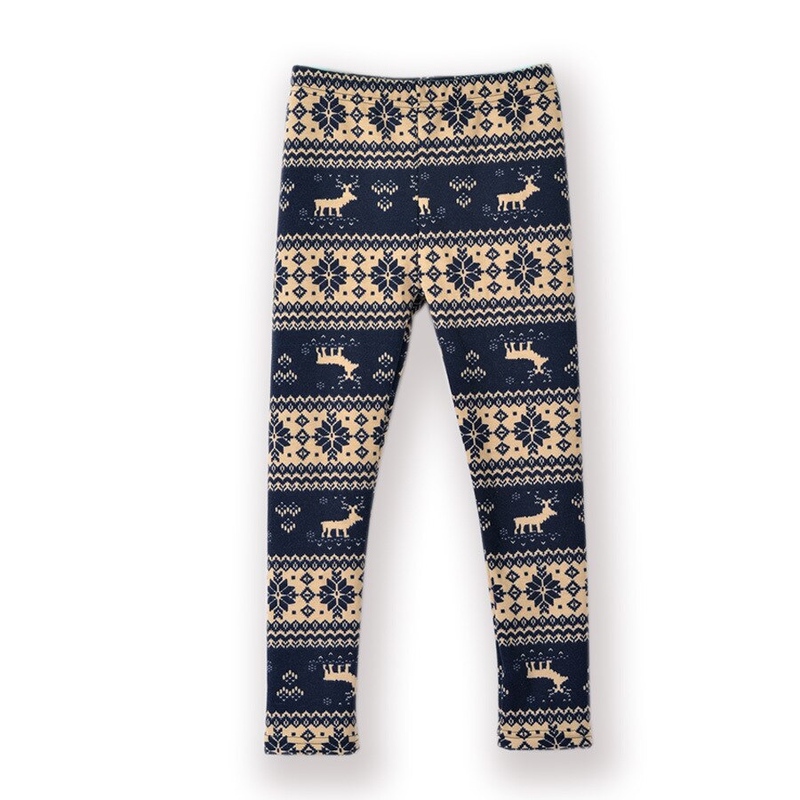 Leggings con estampado Floral para niños y niñas, pantalones pitillo cálidos para Primavera, invierno,