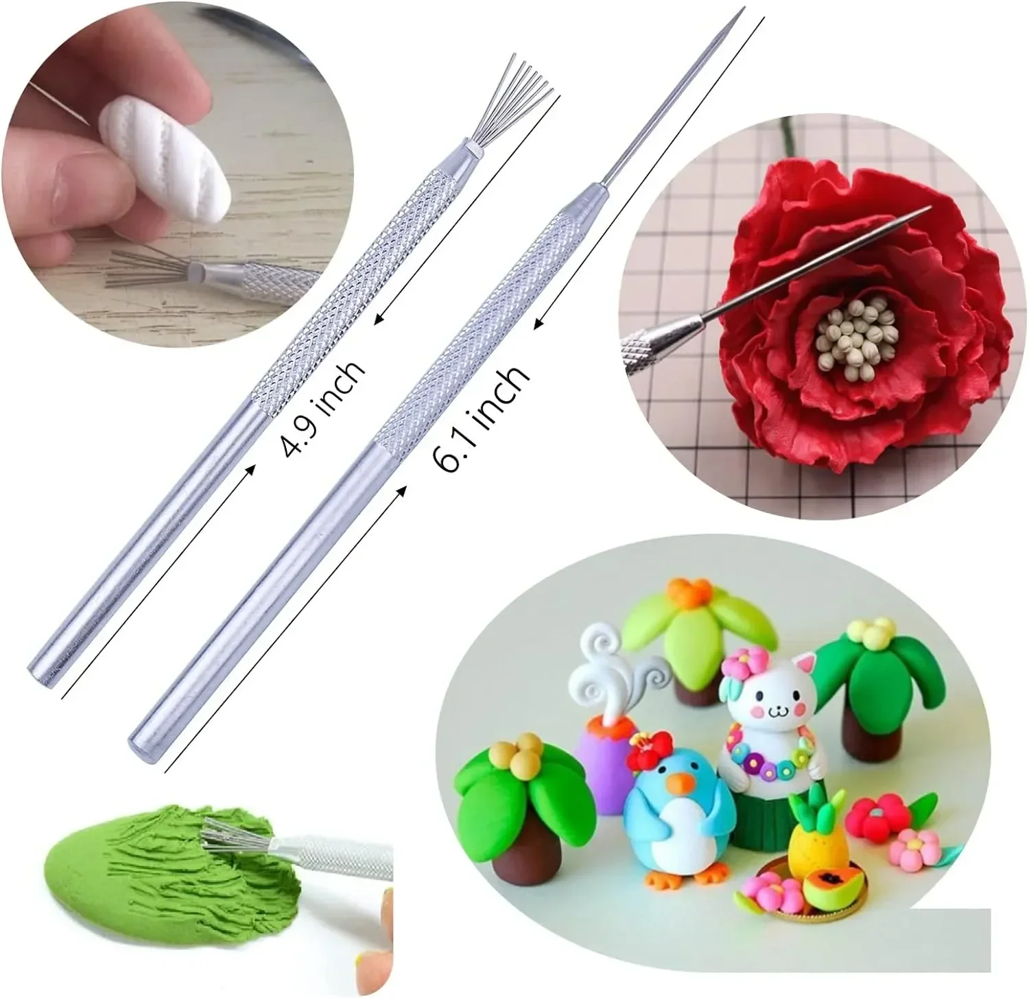 Clay Molding Pottery Tools Kit Ceramics Wood Knife Sculpture Tool Set Wire Cutters for Sculpting Polymer Clay Modeling Dotting