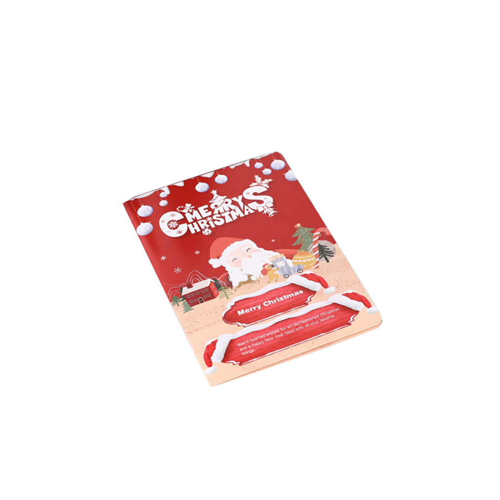 Christmas 3D Stereo Greeting Card AR Virtual Imaging Technology Blessing Greeting cardsor in Various festivals: F