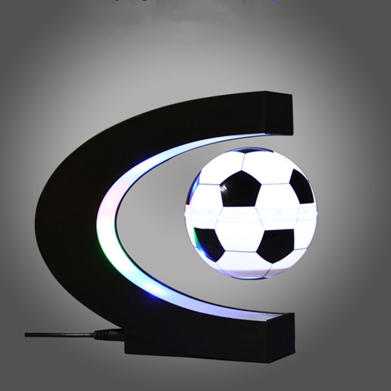 Levitación magnética lámpara de futbol mundo Tellurion luz LED de escritorio de la tabla de ornamento fútbol decoración de fútbol suministros