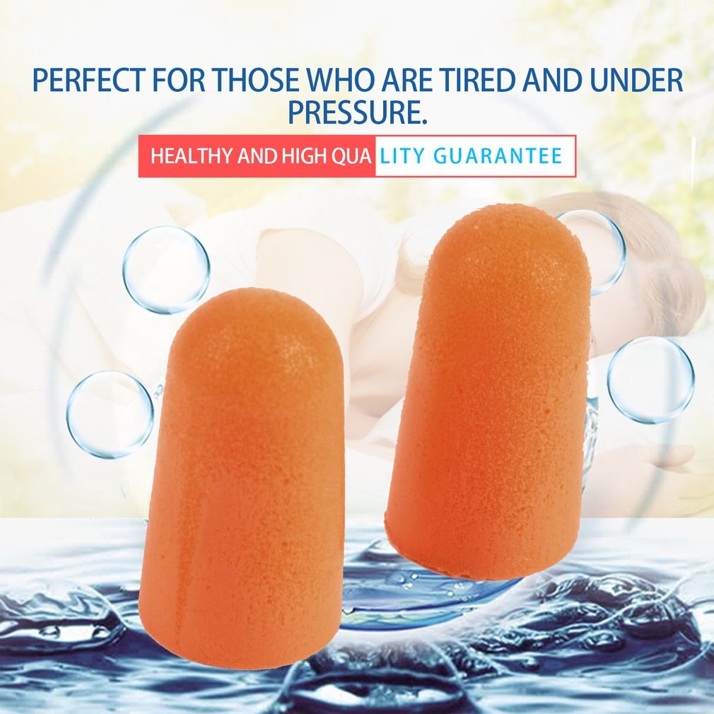 Soft Foam Oordoppen Geluidsisolatie Gehoorbescherming Oordopjes Anti-geluid Slapen Stekkers Voor Reizen Foam Soft Noise reductie