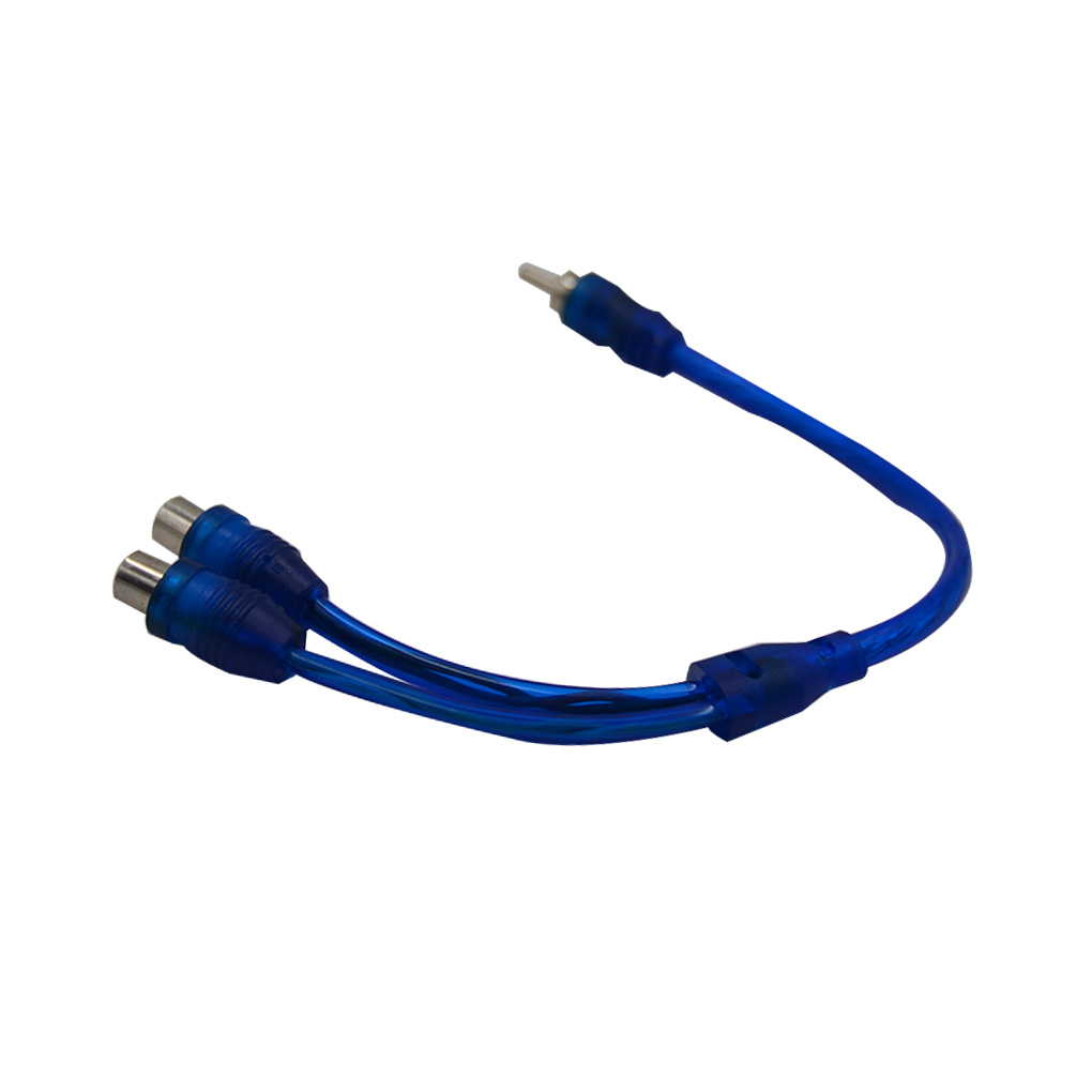 1 Male naar 2 Vrouwelijke Splitter Kabel RCA Audio Kabel Y Shape Adapter Car Audio Lijn Connector