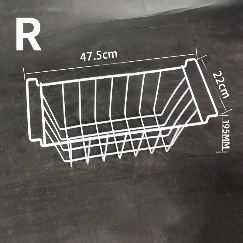 Hängande förvaringskorgar för frysbox fryskorgar för kylskåp matkorg förvaring hängande korg: Indigo