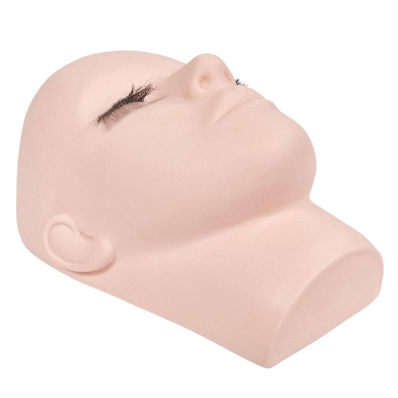 Mannequin Head for Makeup Practice Mannequin Head for Eyelash Mannequin Training Head Closed Practice Model Massage Head Dummy