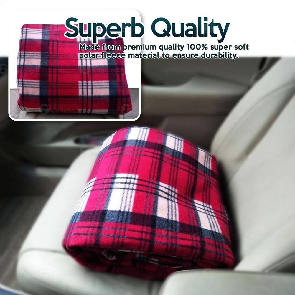 Manta de calefacción para coche, manta eléctrica de 12V, ahorro de energía, invierno, cálida, 150x110cm