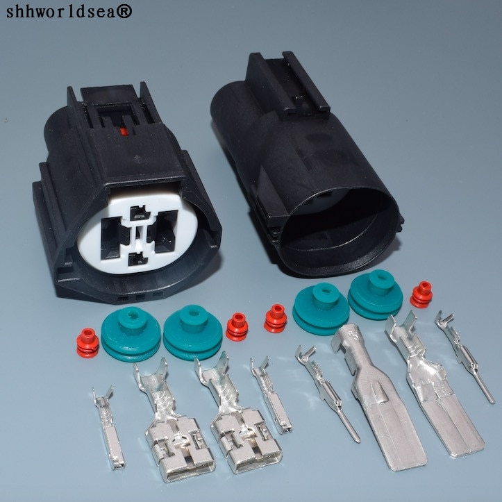 shhworldsea 1sets 4 Pin 7283-8497-90 Female Waterproof Connector Electric Fan Socket Plug For Ford Focus Volvo Land Rover