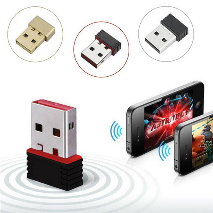 150Mbps MTK7601 wifi usb directo adaptadores USB 2,0 de alta potencia Mini USB Wifi dongle