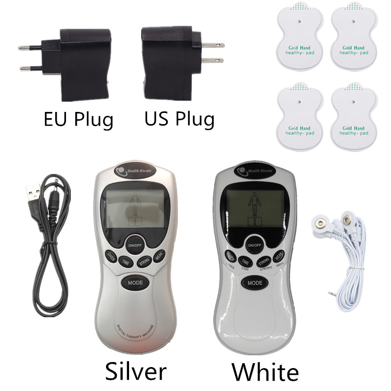 1 Set Body Pain Relief Pulse Relax Muscle Electronic Therapy Massager for Back Foot Neck 2 Colors Optional